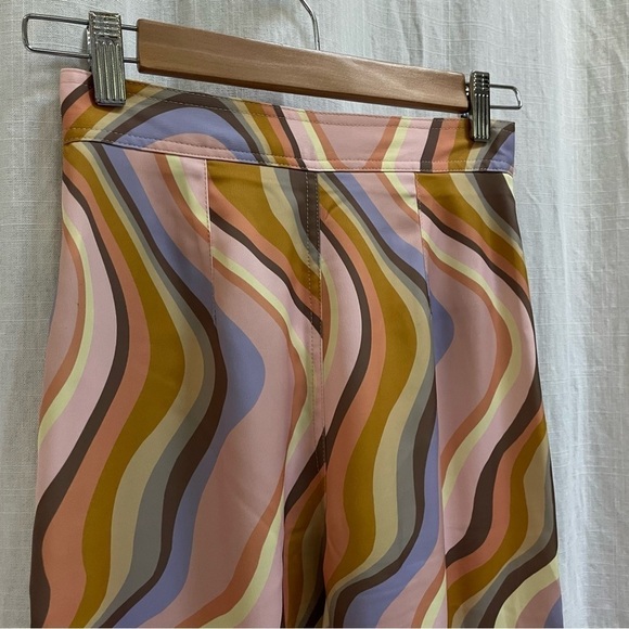 Urban Outfitters Olympia Psychedelic Print Wide Leg size XS - Picture 6 of 14
